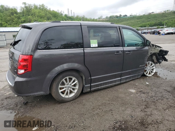 2020 Dodge Grand Caravan SXT with VIN 2C7WDGCG0LR166483, listed as a Copart auction lot 53637964 with 53,839 mi miles and Salvage Title. Bid and sale history available at DreamBid. Image 3.