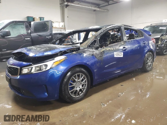 2017 Kia Forte LX with VIN 3KPFK4A7XHE103064, listed as a Copart auction lot 45866225 with 0 mi miles and Non Repairable. Bid and sale history available at carsss.com. Image 1.
