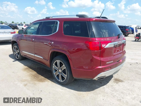 2017 GMC Acadia Denali with VIN 1GKKNPLS3HZ199573, listed as a IAAI auction lot 42092475 with 117,424 mi miles. Bid and sale history available at carsss.com. Image 3.