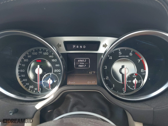 2013 Mercedes-Benz SL-Class SL 63 AMG with VIN WDDJK7EA9DF021219, listed as a IAAI auction lot 41430597 with 98,817 mi miles. Bid and sale history available at carsss.com. Image 7.