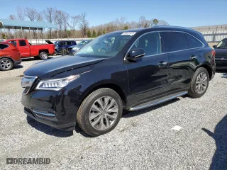 2014 Acura MDX Tech Pkg with VIN 5FRYD4H40EB013800, listed as a Copart auction lot 49662435 with 96,820 mi miles and Salvage Title. Bid and sale history available at carsss.com. Image 1.