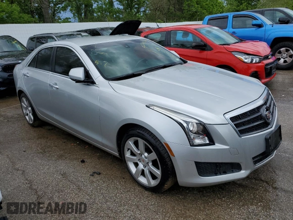 2013 Cadillac ATS with VIN 1G6AA5RA6D0146339, listed as a Copart auction lot 52742214 with 194,814 mi miles and Salvage title. Bid and sale history available at DreamBid. Image 4.