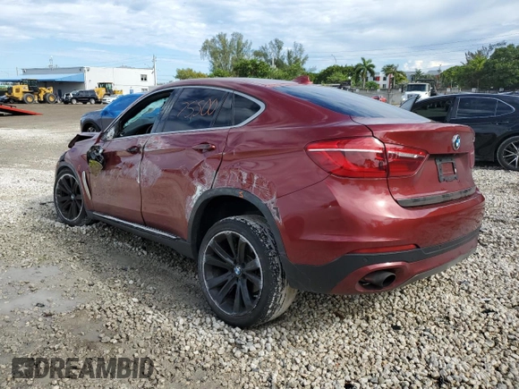 2016 BMW X6 sDrive35i with VIN 5UXKU0C56G0F92200, listed as a Copart auction lot 72515712 with 75,500 mi miles. Bid and sale history available at carsss.com. Image 2.