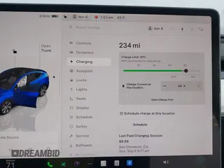 2023 Tesla Model Y Long Range with VIN 7SAYGDEE6PF947827, listed as a IAAI auction lot 41443524 with 12,381 mi miles and . Bid and sale history available at DreamBid. Image 17.