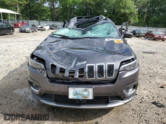 2021 Jeep Cherokee Limited with VIN 1C4PJLDX4MD187701, listed as a Copart auction lot 60745705 with Not provided miles and Non repairable. Bid and sale history available at DreamBid. Image 5.