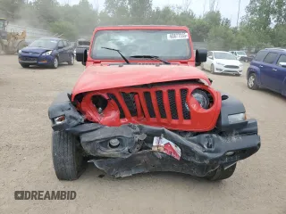 2020 Jeep Wrangler Unlimited Sport S with VIN 1C4HJXDG9LW285783, listed as a Copart auction lot 60877335 with 43,248 mi miles and Salvage title. Bid and sale history available at DreamBid. Image 5.