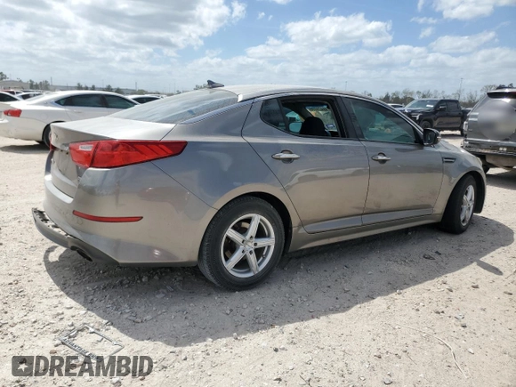 2015 Kia Optima LX with VIN 5XXGM4A77FG497139, listed as a Copart auction lot 49471235 with 163,492 mi miles and Salvage Title. Bid and sale history available at DreamBid. Image 3.