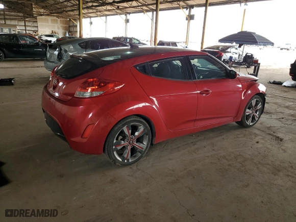 2016 Hyundai Veloster with VIN KMHTC6ADXGU273308, listed as a Copart auction lot 83912814 with 131,699 mi miles and Salvage Title. Bid and sale history available at carsss.com. Image 3.