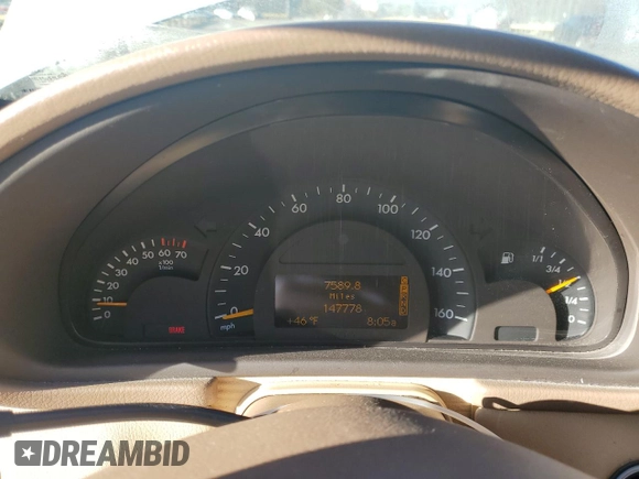 2004 Mercedes-Benz C 240 with VIN WDBRF81J44F502877, listed as a Copart auction lot 44931635 with 147,778 mi miles and Salvage title. Bid and sale history available at DreamBid. Image 9.