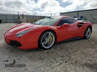2016 Ferrari 488 z VIN ZFF79ALA0G0214884, wystawiony jako Copart lot #75584254 z przebiegiem 6149 mil mil oraz Szkody całkowita. Historia ofert i sprzedaży dostępna na DreamBid. Obrazek 1.