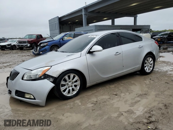 2013 Buick Regal Premium 1 with VIN 2G4GS5ER3D9221533, listed as a Copart auction lot 42014775 with 200,099 mi miles and Salvage title. Bid and sale history available at DreamBid. Image 1.