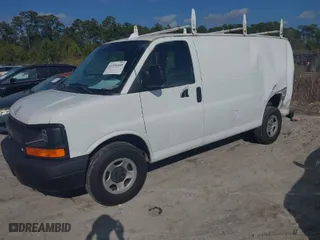 2006 Chevrolet Express Cargo Van with VIN 1GCFG15X361223525, listed as a IAAI auction lot 41536540 with 200,679 mi miles. Bid and sale history available at carsss.com. Image 2.