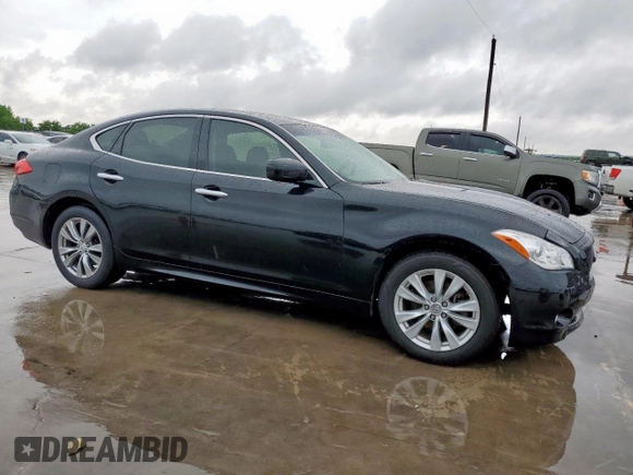 2013 Infiniti M37 with VIN JN1BY1AR8DM604403, listed as a Copart auction lot 55757025 with 122,523 mi miles and Clean Title. Bid and sale history available at carsss.com. Image 4.