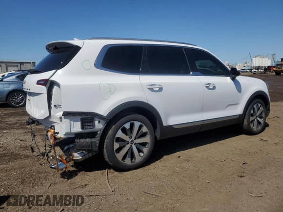 2022 Kia Telluride S with VIN 5XYP6DHC2NG298216, listed as a Copart auction lot 52193685 with 29,712 mi miles and Salvage title. Bid and sale history available at DreamBid. Image 3.