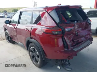 2024 Nissan Rogue SV with VIN JN8BT3BA5RW002509, listed as a IAAI auction lot 41579914 with 12,753 mi miles and . Bid and sale history available at carsss.com. Image 3.