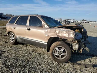 2002 Hyundai Santa Fe GLS with VIN KM8SC13D52U181981, listed as a Copart auction lot 41909695 with 0 mi miles and Salvage Title. Bid and sale history available at carsss.com. Image 4.