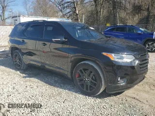 2020 Chevrolet Traverse Premier with VIN 1GNEVKKW3LJ259754, listed as a Copart auction lot 45527334 with 43,057 mi miles and Salvage Title. Bid and sale history available at carsss.com. Image 4.