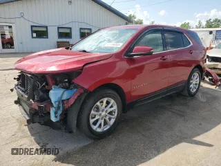 2018 Chevrolet Equinox LT with VIN 3GNAXJEV1JS567068, listed as a Copart auction lot 61199365 with 105,354 mi miles and Salvage title. Bid and sale history available at DreamBid. Image 1.
