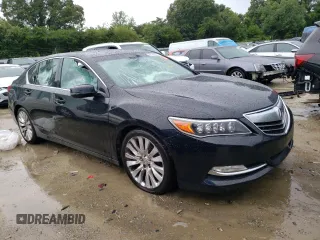 2014 Acura RLX Tech Pkg with VIN JH4KC1F54EC005361, listed as a Copart auction lot 62358524 with 0 mi miles and Salvage Title. Bid and sale history available at carsss.com. Image 4.