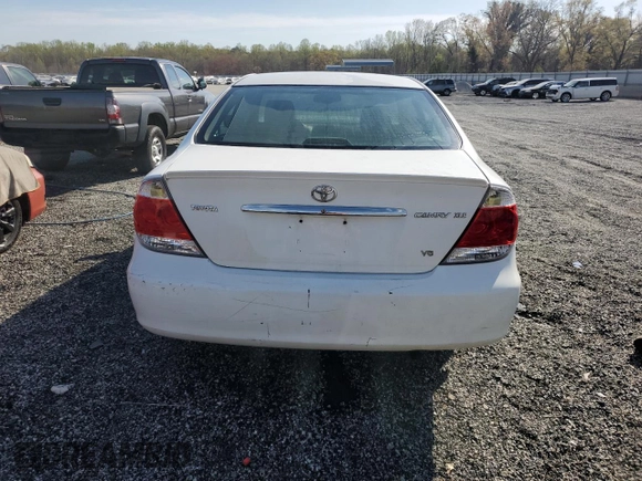 2005 Toyota Camry LE with VIN 4T1BF30K35U088189, listed as a Copart auction lot 50598495 with 208,145 mi miles and Salvage Title. Bid and sale history available at DreamBid. Image 6.