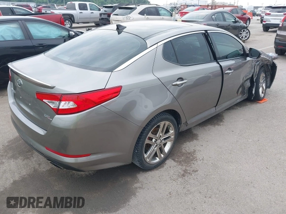 2013 Kia Optima SX with VIN 5XXGR4A62DG105805, listed as a IAAI auction lot 42492169 with 134,908 mi miles and . Bid and sale history available at DreamBid. Image 4.