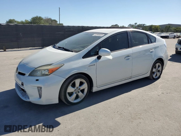 2014 Toyota Prius Four with VIN JTDKN3DU6E1773808, listed as a Copart auction lot 52548465 with 135,514 mi miles and Salvage Title. Bid and sale history available at carsss.com. Image 1.