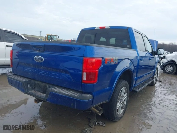 2018 Ford F-150 XL with VIN 1FTFW1E13JFD82409, listed as a IAAI auction lot 41318527 with 163,596 mi miles. Bid and sale history available at carsss.com. Image 4.