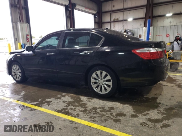 2013 Honda Accord Sdn EX-L with VIN 1HGCR2F84DA272502, listed as a Copart auction lot 51702345 with 121,016 mi miles and Salvage Title. Bid and sale history available at carsss.com. Image 2.