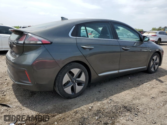 2021 Hyundai Ioniq Limited with VIN KMHC05LC1MU254410, listed as a Copart auction lot 53477115 with 126,606 mi miles and Salvage title. Bid and sale history available at DreamBid. Image 3.