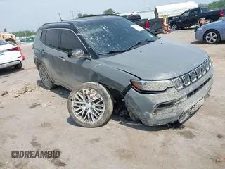 2022 Jeep Compass High Altitude with VIN 3C4NJDCB4NT158729, listed as a IAAI auction lot 42095683 with 53,874 mi miles and . Bid and sale history available at DreamBid. Image 1.
