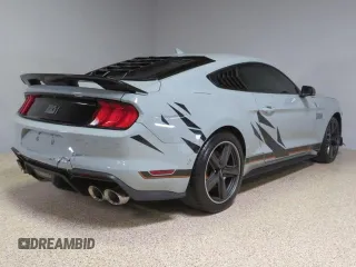 2023 Ford Mustang Mach 1 with VIN 1FA6P8R02P5502244, listed as a Copart auction lot 46698935 with 12,573 mi miles and Clean title. Bid and sale history available at DreamBid. Image 3.