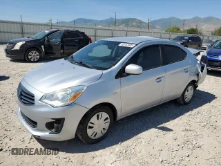 2017 Mitsubishi Mirage ES with VIN ML32F3FJ1HHF07033, listed as a Copart auction lot 60263885 with 65,155 mi miles and Salvage title. Bid and sale history available at DreamBid. Image 1.