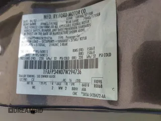 2007 Ford Focus S с VIN 1FAFP34N07W294736, выставлен на аукционе IAAI как лот 42571837 с пробегом 107 179 миль миль и . История ставок и продаж доступна на DreamBid. Изображение 9.