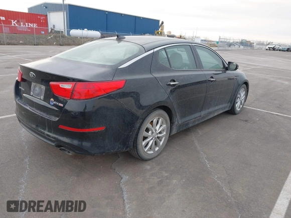 2015 Kia Optima EX with VIN 5XXGN4A78FG363351, listed as a IAAI auction lot 41829791 with 126,501 mi miles. Bid and sale history available at carsss.com. Image 4.