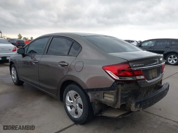 2013 Honda Civic Sdn LX with VIN 2HGFB2F56DH558554, listed as a IAAI auction lot 41939066 with 215,739 mi miles. Bid and sale history available at carsss.com. Image 3.