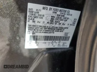 2011 Lincoln MKX with VIN 2LMDJ8JK6BBJ25776, listed as a Copart auction lot 46055665 with 208,278 mi miles and Salvage Title. Bid and sale history available at carsss.com. Image 13.