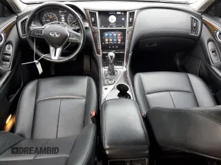2019 Infiniti Q50 3.0t LUXE with VIN JN1EV7AP6KM517880, listed as a Copart auction lot 48670045 with 89,406 mi miles and Salvage Title. Bid and sale history available at carsss.com. Image 8.
