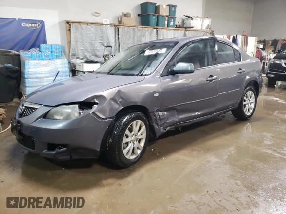 2008 Mazda 3 i Touring with VIN JM1BK32F981842847, listed as a Copart auction lot 44900575 with 164,856 mi miles and Salvage Title. Bid and sale history available at carsss.com. Image 1.