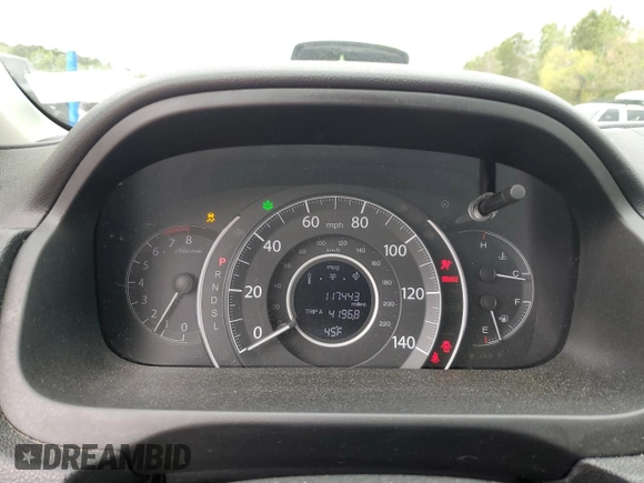 2015 Honda CR-V EX-L with VIN 2HKRM4H73FH667497, listed as a Copart auction lot 51910525 with 117,443 mi miles and Salvage Title. Bid and sale history available at carsss.com. Image 9.