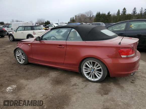 2009 BMW 1 Series 128i with VIN WBAUL73569VJ76363, listed as a Copart auction lot 52380635 with 210,519 mi miles and Salvage Title. Bid and sale history available at DreamBid. Image 2.