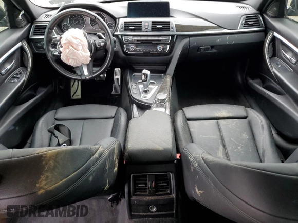 2017 BMW 3 Series 330e iPerformance with VIN WBA8E1C51HK480015, listed as a Copart auction lot 53811974 with 59,262 mi miles and Salvage Title. Bid and sale history available at carsss.com. Image 8.
