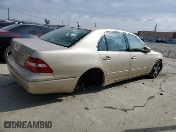 2004 Lexus LS 430 with VIN JTHBN36F140162697, listed as a Copart auction lot 47810895 with 304,336 mi miles and Clean Title. Bid and sale history available at DreamBid. Image 3.