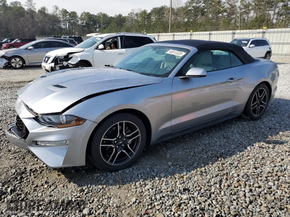 2020 Ford Mustang EcoBoost with VIN 1FATP8UH9L5179675, listed as a Copart auction lot 48813335 with 91,168 mi miles and Salvage Title. Bid and sale history available at carsss.com. Image 1.