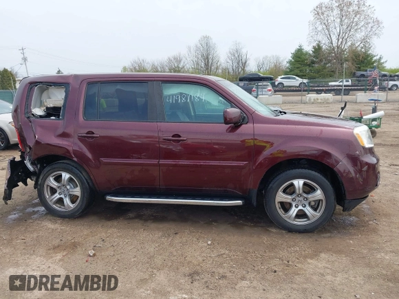 2013 Honda Pilot EX-L with VIN 5FNYF4H50DB036352, listed as a IAAI auction lot 41981184 with 166,539 mi miles. Bid and sale history available at carsss.com. Image 12.