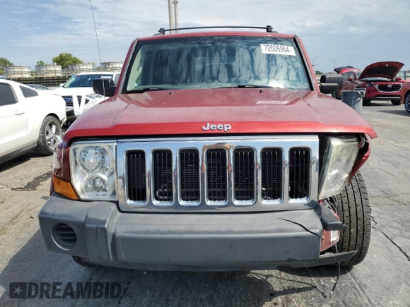 2006 Jeep Commander с VIN 1J8HH48K56C136455, выставлен на аукционе Copart как лот 72606964 с пробегом 174 898 миль миль и Списание • Salvage title. История ставок и продаж доступна на DreamBid. Изображение 5.