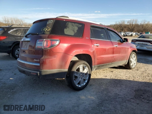 2017 GMC Acadia Limited Limited with VIN 1GKKVSKD0HJ179933, listed as a Copart auction lot 46906515 with 171,752 mi miles and Salvage Title. Bid and sale history available at carsss.com. Image 3.
