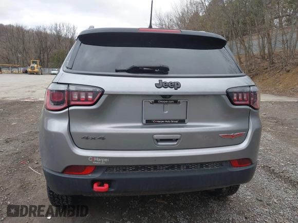 2020 Jeep Compass Trailhawk with VIN 3C4NJDDB9LT127231, listed as a IAAI auction lot 41817392 with 111,344 mi miles and . Bid and sale history available at carsss.com. Image 17.