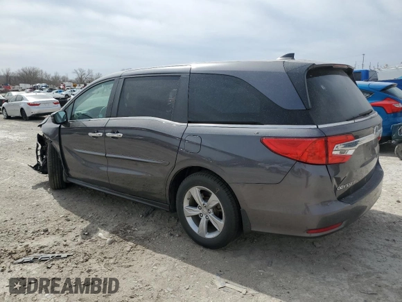 2019 Honda Odyssey EX-L with VIN 5FNRL6H77KB045363, listed as a Copart auction lot 49077865 with 66,701 mi miles and Salvage Title. Bid and sale history available at DreamBid. Image 2.