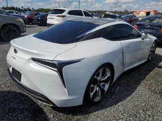 2020 Lexus LC with VIN JTHBY5AY8LA001946, listed as a Copart auction lot 73970204 with 0 mi miles and Salvage Title. Bid and sale history available at carsss.com. Image 3.