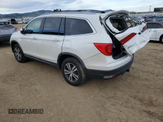 2017 Honda Pilot EX with VIN 5FNYF6H38HB031383, listed as a Copart auction lot 45213375 with 91,290 mi miles and Salvage Title. Bid and sale history available at DreamBid. Image 2.